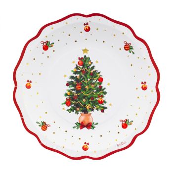 8 Piatti New Liberty Christmas Wishes 27 cm