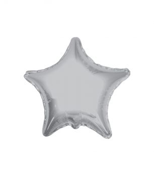Pallone Mylar Stella Argento 18 Pollici 46 Cm