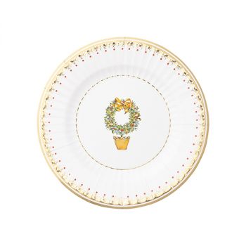 8 Piatti Joeux De Noel 21 Cm