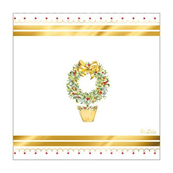 16 Tovaglioli Joeux De Noel 33 X 33 Cm