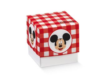 Scatola Fleur senza finestra MIckey Party Rosso