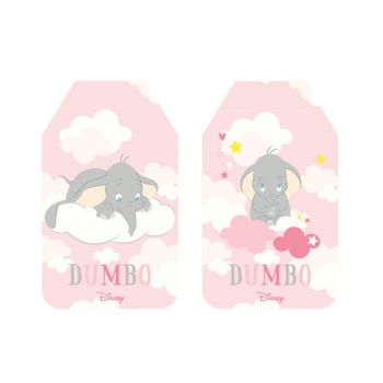 Targhetta due soggetti assortiti Dumbo Rosa