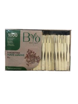 1000 Forchettine Punte Lunghe Bio 9 Cm