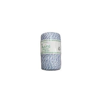 Rotolo cotone bicolor azzurro 2 mm x 100 Mt