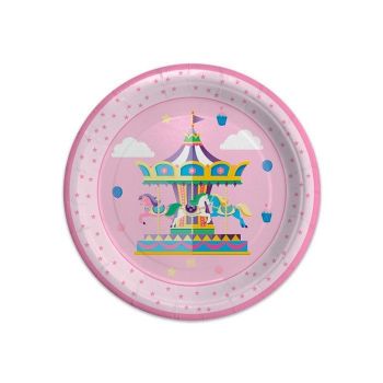 Piatti Piccoli Carousel Party 18 cm 8 pz 