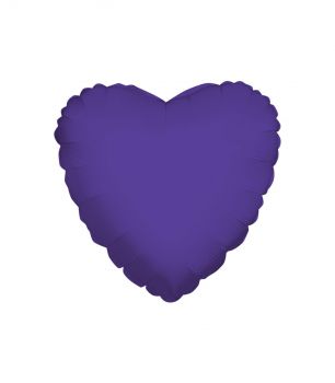 Pallone Mylar Cuore Viola 18 Pollici 46 Cm