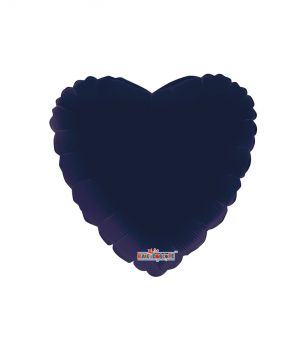 Pallone Mylar Cuore Blu Navy 18 Pollici 46 Cm
