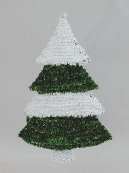 Albero Pvc Filo Bianco e verde In Busta 40 X 56 Cm
