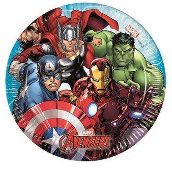 Piatti Grandi The Avengers Mighty 23 cm - 8 pz 