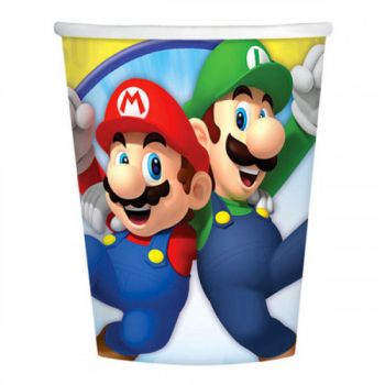 Super Mario Bros 8 bicchieri 250 ml