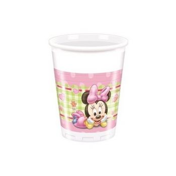 Bicchieri baby MInnie in plastica 200 ml 8 pz 