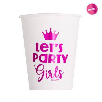 Bicchieri Let's Party Girls ecologici 250 cc - 8 pz 