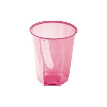 Bicchiere in poliestere Fucsia 33 x 33 cm in plastica rigida 