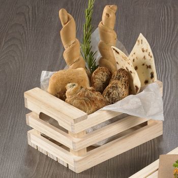 Cassetta fruit in legno 17x12x9 per finger food 