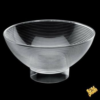 Coppetta in plastica medium bowl trasparente 220 cc 6 pezzi