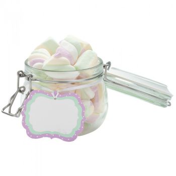 Etichette con Filo Malva e Bianco 8 x 6 cm - 6 pz 
