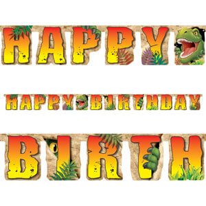 Festone Happy Birthday Dino Blast 2.2 mt - 1 pz 