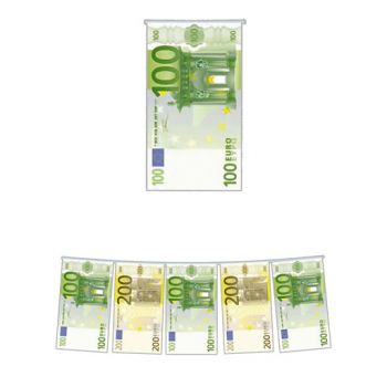 Festone bandierina in plastica 100 200 Euro