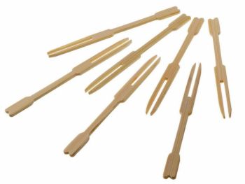 Forchettine Natural Bamboo 9 cm 100 pezzi