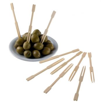 Forchettine Natural Bamboo 9 cm 1000 pezzi