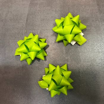 100 stelle adesive 10 mm verde mela