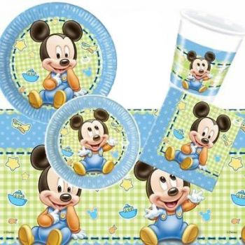 Kit Festa a Tema Baby Mickey per 15 Bambini