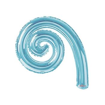 Mylar spiralina celeste 26 x 36 cm