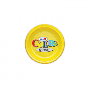Piatti Frutta colors Giallo 21 cm 50 pezzi