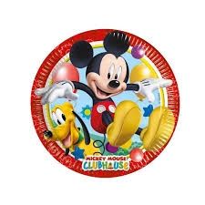 Piatti piccoli Topolino club house mickey mouse 18 cm 8 pz