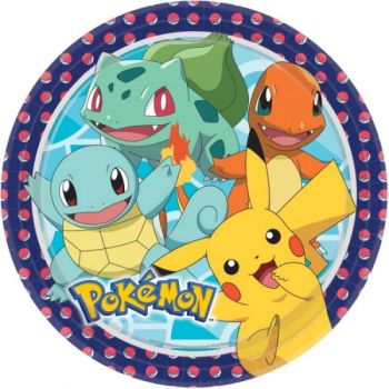 Piatto Grande Pokemon 23 cm - 8 pz 