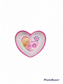 Ciotola a forma di cuore in melamina per la scuola Barbie 15 cm