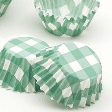 100 Pirottini di carta per muffin verde menta 3 x 2 cm