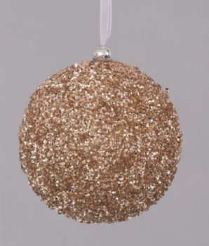 Sfera mm 100 ambra con strass