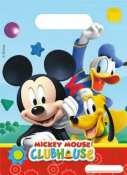 Sacchetti regalo Mickey Mouse Topolino 23 x 16.5 cm - 6 pz 