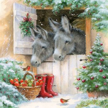 Tovaglioli Ambiente 33 x 33 Santas donkeys