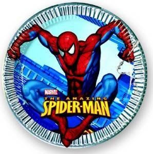8 piatti in cartone Spiderman™ 18 cm