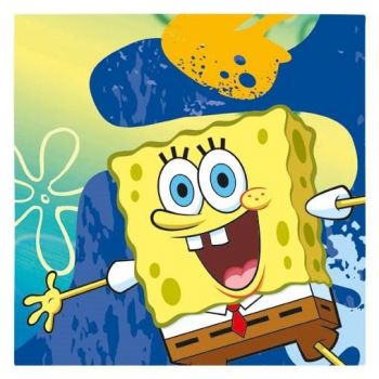 Tovaglioli Spongebob 33 x 33 cm - 16 pz 