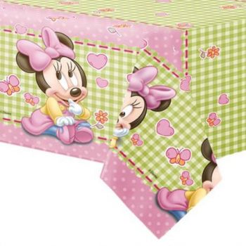 Tovaglia baby MInnie in plastica 120 x 180 cm 1 pz 