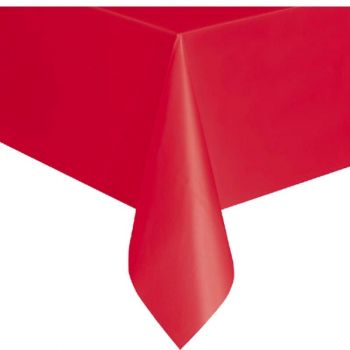 Tovaglia Rossa in plastica 1.37 x 2.74 cm, 1 pz 