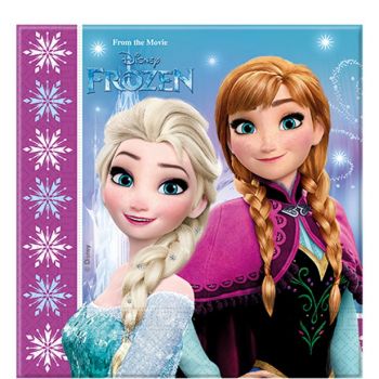 Tovaglioli Frozen e Elsa in confezione da 20 Pezzi