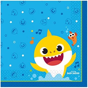 Tovaglioli Baby Shark 33 x 33 cm - 16 pz 