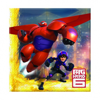 20 Tovaglioli Big Hero 6 33 X 33 Cm