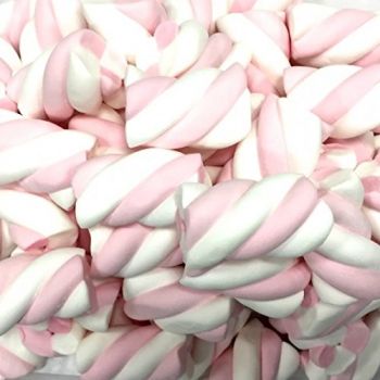 Marshmallow Estruso Trecce Bianco Rosa