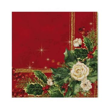 20 Tovaglioli di carta Elegance Xmas 33 x 33 cm