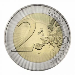 10 Piatti Moneta 2 Euro 24 cm