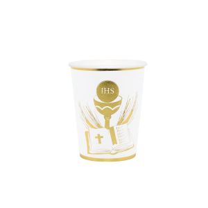 Bicchieri Prima Comunione Gold 266 ml -  8 pz 