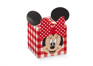Scatola cubo Minnie's Party Rosso