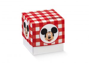 Scatola Fleur senza finestra MIckey Party Rosso